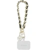 Guess Universal Hand Strap Saffiano Chain 4G Charm - Universal phone strap (Juodas)