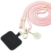 Dėklas Guess GUOUCNMG4EP Universal CBDY dirželis rožinės spalvos Nylon 4G Metal Charm