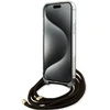 GUESS GUHCP15LHC4SEW IPHONE 15 PRO 6.1" RUDA/RUDA KIETAS DĖKLAS CROSSBODY LAIDAS 4G PRINT