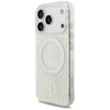 Guess IML Flowers Allover Strap MagSafe dėklas skirtas Apple iPhone 17 Pro baltos spalvos