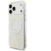 Guess IML Flowers Allover Strap MagSafe dėklas iPhone 17 Pro Max baltas