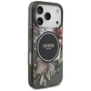 Guess IML Flowers Strap MagSafe dėklas skirtas Apple iPhone 17 Pro juodos spalvos