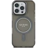 Guess IML Glitter Ring MagSafe Apple iPhone 16 Pro Max dėklas telefonui juodos spalvos