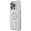 Guess GUHMP16XPFTDTEH Apple iPhone 16 Pro Max 6.9″ baltos spalvos kietas dėklas IML Rhinestones MagSafe