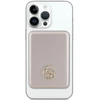Guess Powerbank indukcinis 15W GUPBM5AL4DMD 5000mAh aukso spalvos MagSafe 4G Strassed Metal Logo