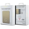 Guess Powerbank indukcinis 15W GUPBM5AL4DMD 5000mAh aukso spalvos MagSafe 4G Strassed Metal Logo