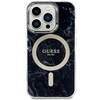 Apple iPhone 14 Pro Max Guess dėklas Marble MagSafe (GUHMP14XPCUMAK) juodos spalvos