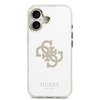 Guess PC/TPU Mirror 4G Glitter Logo MagSafe dėklas skirtas Apple iPhone 17 auksos spalvos