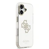 Guess PC/TPU Mirror 4G Glitter Logo MagSafe dėklas skirtas Apple iPhone 17 auksos spalvos