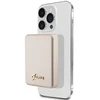 Guess Powerbank indukcinis 15W GUPBM5ALGSGD 5000mAh aukso spalvos MagSafe Metal Script Logo