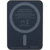 Guess Powerbank indukcinis 15W GUPBM5ALGSGK 5000mAh juodos spalvos MagSafe Metal Script Logo