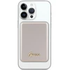 Guess Powerbank indukcinis 5W GUPBM3ALGSGD 3000mAh aukso spalvos MagSafe Metal Script Logo