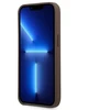 Guess PU 4G metalinio logotipo dėklas iPhone 14 Pro, rudas