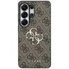 Guess PU 4G Metal Logo dėklas skirtas Samsung Galaxy S26 Ultra rudos spalvos
