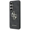 Guess PU 4G Metal Logo dėklas skirtas Samsung Galaxy S25+ pilkos spalvos