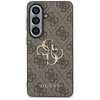 Guess PU 4G Metal Logo dėklas skirtas Samsung Galaxy S26 rudos spalvos