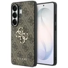 Guess PU 4G Metal Logo dėklas skirtas Samsung Galaxy S26 Ultra rudos spalvos