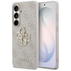 Guess PU 4G Metal Logo dėklas skirtas Samsung Galaxy S26+ rožinės spalvos