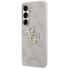Guess PU 4G Metal Logo dėklas skirtas Samsung Galaxy S26+ rožinės spalvos