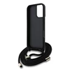 Guess PU 4G Metal Logo Crossbody Strap dėklas skirtas Apple iPhone 16 rožinės spalvos
