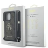 GUESS dėklas skirtas Apple iPhone 16 Pro GUHCP16LP4GMGCRW (CBDY PU 4G Big Logo W/Cord Strap) rudos spalvos