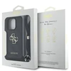 GUESS dėklas skirtas Apple iPhone 16 Pro GUHCP16LP4GMGCRK (CBDY PU 4G Big Logo W/Cord Strap) juodos spalvos