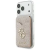 Dėklas Guess PU 4G Mirror MagSafe Cardslot Stand Rožinė