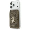 Dėklas „Guess PU 4G Mirror MagSafe“ kortelių stovas, rudas