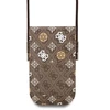 Dėklas Guess PU 4G Peony Multicolor krepšys telefonui rudos spalvos