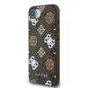 Guess PU 4G Peony MagSafe Apple iPhone 16e dėklas telefonui rudos spalvos