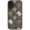 Guess PU 4G Peony MagSafe Apple iPhone 16 dėklas telefonui rudos spalvos
