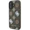 Guess PU 4G Peony MagSafe Apple iPhone 16 dėklas telefonui rudos spalvos