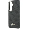 Dėklas Guess PU 4G Script Metal Logo phone case with MagSafe support for Samsung Galaxy S26 (S942) juodas