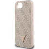 „Guess“ PU 4G Strass trikampio formos metalinis logotipo dėklas iPhone 16e, rožinis