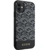 Guess PU G Cube telefono dėklas su MagSafe palaikymu, skirtas iPhone 11, juodas
