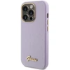 Guess GUHCP15LPGMCSL Apple iPhone 15 Pro 6.1″ lilac kietas dėklas Glitter Glossy Script