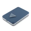 Guess PU Grained Triangle Logo MagSafe Powerbank 5000mAh mėlynos spalvos