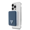 Guess PU Grained Triangle Logo MagSafe Powerbank 5000mAh mėlynos spalvos