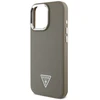 Guess PU Grained Triangle Logo Apple iPhone 16 Pro Max dėklas telefonui rudos spalvos