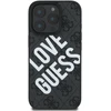 Guess PU Leather 4G Big Love Logo MagSafe Apple iPhone 16 Pro dėklas telefonui juodos spalvos