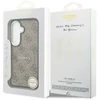 Dėklas Guess PU Leather 4G Gold Frame phone case for Samsung Galaxy S26 (S942) ruda