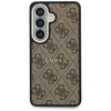 Dėklas Guess PU Leather 4G Gold Frame phone case for Samsung Galaxy S26 (S942) ruda