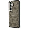 Dėklas Guess PU Leather 4G Gold Frame phone case for Samsung Galaxy S26 (S942) ruda
