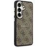 Dėklas Guess PU Leather 4G Gold Frame phone case for Samsung Galaxy S26 (S942) ruda