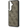 Dėklas Guess PU Leather 4G Gold Frame phone case for Samsung Galaxy S26 (S942) ruda