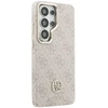 Dėklas Guess PU Leather 4G Strass Logo Gold Frame phone case for Samsung Galaxy S26 Ultra (S948) pink