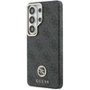Dėklas Guess PU Leather 4G Strass Logo Gold Frame phone case for Samsung Galaxy S26 Ultra (S948) juodas