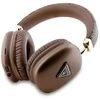 Guess PU Leather 4G Triangle Logo belaidės ausinės rudos spalvos