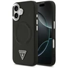 Guess PU Leather Triangle Logo MagSafe dėklas skirtas Apple iPhone 17 juodos spalvos