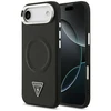 Guess PU Leather Triangle Logo MagSafe dėklas skirtas Apple iPhone Air juodos spalvos